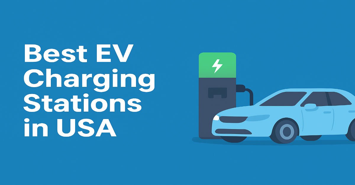 EV charging stations in the USA.