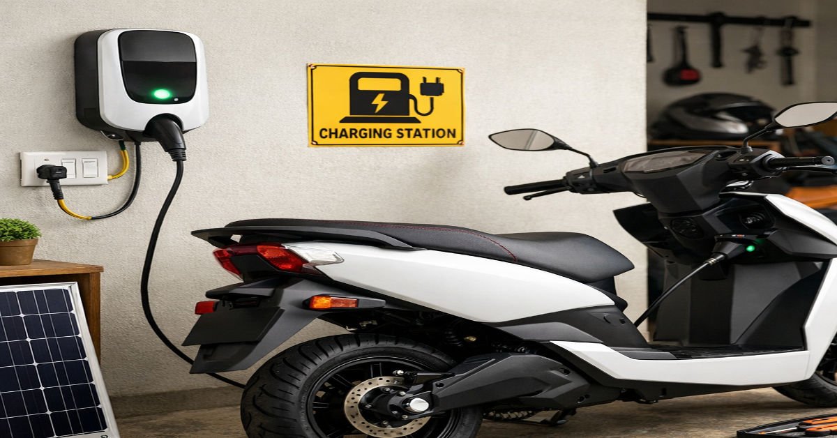 Home EV Bike Charging Setup