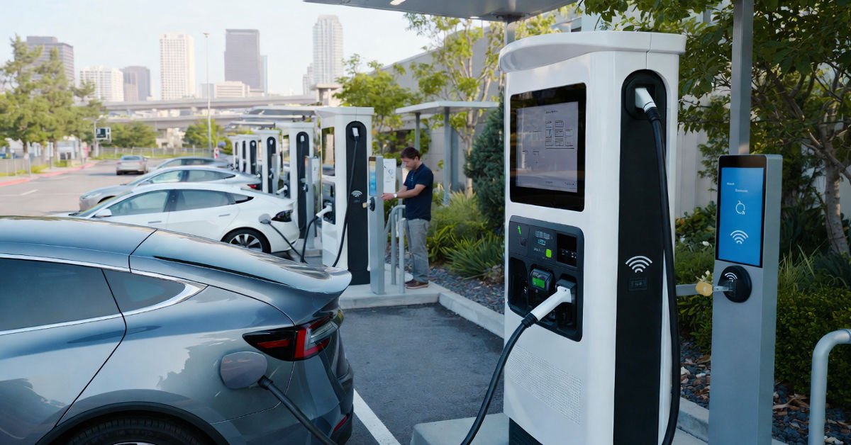 EV charging station cards work in the USA.