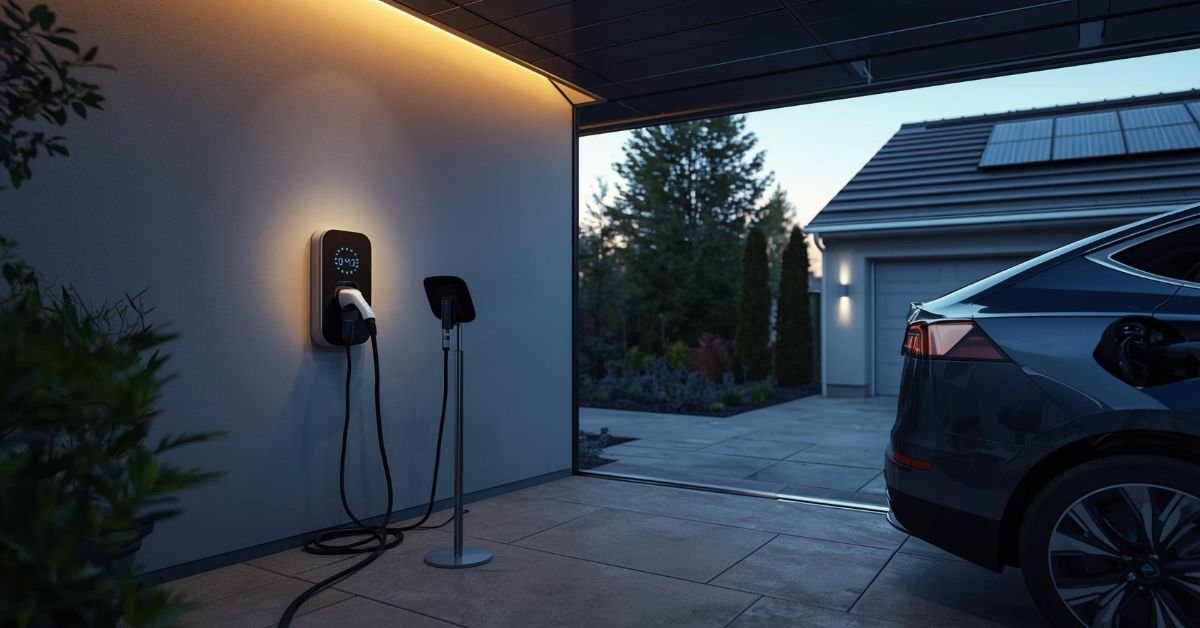 Home wall mounted EV charger USA.